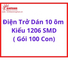 Điện Trở Dán 10 ôm  Kiểu 1206 SMD ( Gói 100 Con)