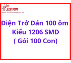 Điện Trở Dán 100 ôm  Kiểu 1206 SMD ( Gói 100 Con)