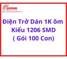 Điện Trở Dán 1K ôm  Kiểu 1206 SMD ( Gói 100 Con)