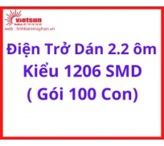 Điện Trở Dán 2.2 ôm   Kiểu 1206 SMD ( Gói 100 Con)