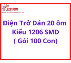 Điện Trở Dán 20 ôm  Kiểu 1206 SMD ( Gói 100 Con)