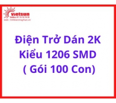 Điện Trở Dán 2K Kiểu 1206 SMD  ( Gói 100 Con)