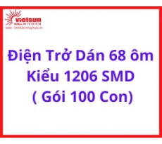 Điện Trở Dán 68 ôm Kiểu 1206 SMD  ( Gói 100 Con)