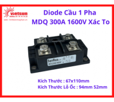 Diode Cầu 1 Pha  MDQ 300A 1600V Xác To