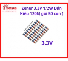 Zener 3.3V 1/2W Dán Kiểu 1206( gói 50 con )
