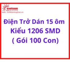 Điện Trở Dán 15 ôm   Kiểu 1206 SMD ( Gói 100 Con)