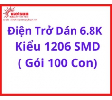Điện Trở Dán 6.8K   Kiểu 1206 SMD ( Gói 100 Con)